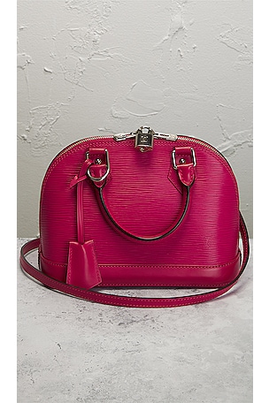 FWRD Renew Louis Vuitton Alma BB Handbag in Pink