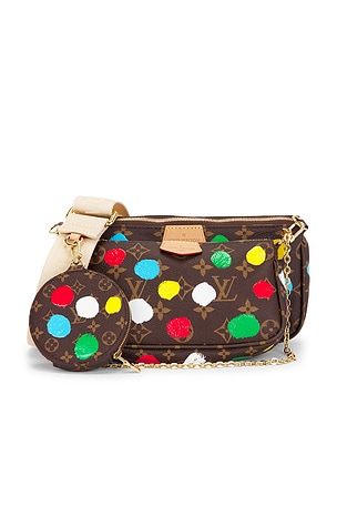 Louis Vuitton X Yayoi Kusama Painted Dots Monogram Multi Pochette Accessoires Shoulder Bag FWRD Renew