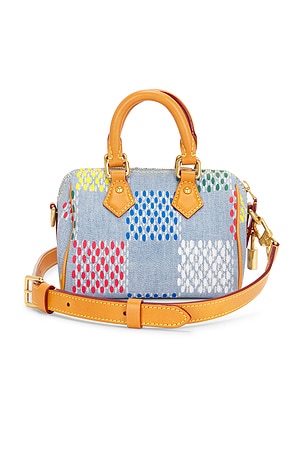 Louis Vuitton LV Vers Damier Denim Speedy Bandouliere 18 Handbag FWRD Renew