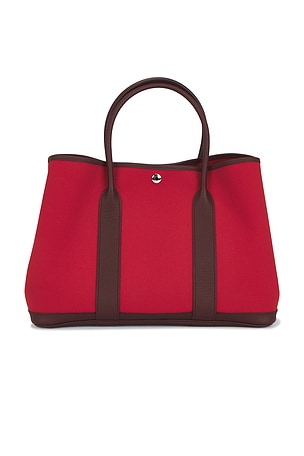 Hermes Toile & Leather Garden Party 36 Tote Bag FWRD Renew