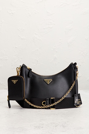 FWRD Renew Prada Saffiano Re-Edition 2005 Shoulder Bag