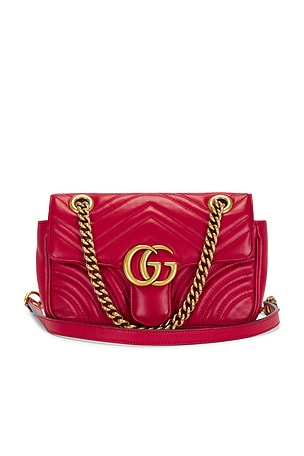 Gucci Mini GG Marmont Shoulder Bag FWRD Renew