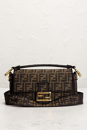 FWRD Renew Fendi FF 1974 Re-Edition Baguette Shoulder Bag in Brown