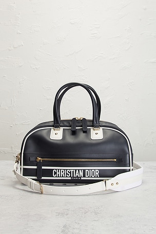 FWRD Renew Dior Vibe Bowling Bag in Black