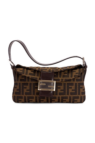 Fendi Zucca Baguette Shoulder Bag FWRD Renew