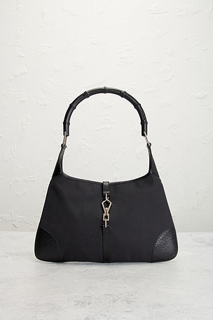 FWRD Renew Gucci Jackie Kandinsky Hobo Bag in Black