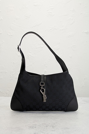 FWRD Renew Gucci Jackie Hobo Bag in Black