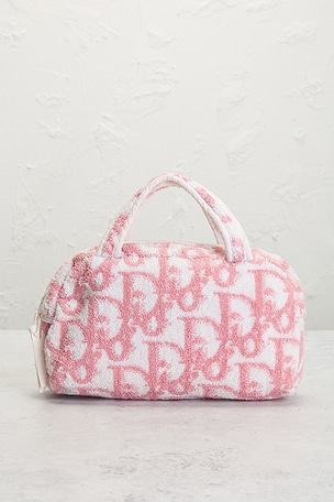 FWRD Renew Dior Oblique Terry Boston Bag