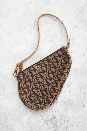 FWRD Renew Dior Diorissimo Pochette Saddle Bag en Marron