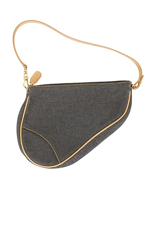 Dior Denim Pochette Saddle Bag FWRD Renew