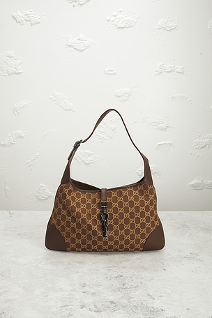 FWRD Renew Gucci Jackie Kandinsky Hobo Bag in Brown