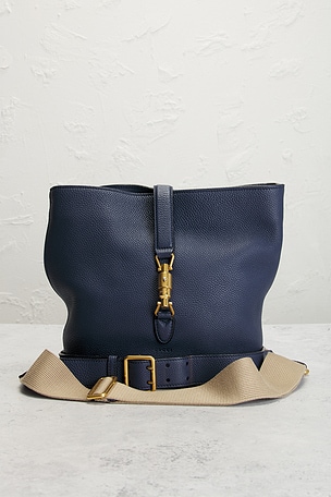 FWRD Renew Gucci Jackie Shoulder Bag en Bleu