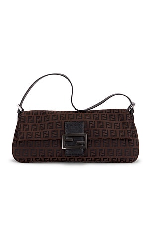 Fendi Zucchino Baguette Shoulder Bag FWRD Renew
