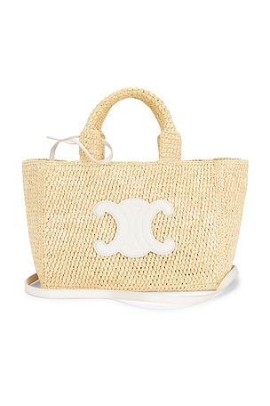 Celine Raffia Small Cabas Thais Tote Bag FWRD Renew