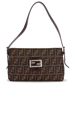 Fendi Zucca Baguette Shoulder Bag FWRD Renew