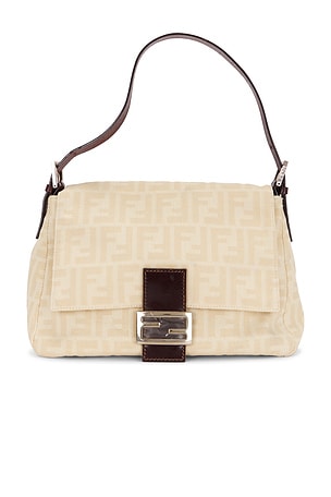 FWRD Renew Fendi Zucca Mama Forever Baguette Shoulder Bag