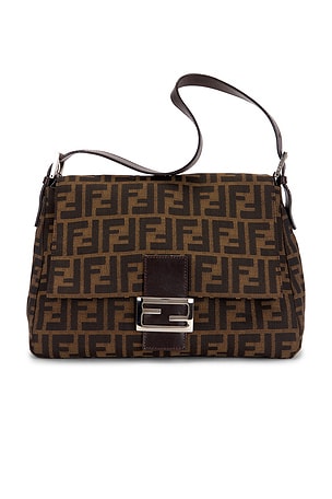 Fendi Zucca Mama Forever Baguette Shoulder Bag FWRD Renew
