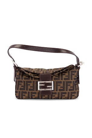 Fendi Zucca Baguette Shoulder Bag FWRD Renew