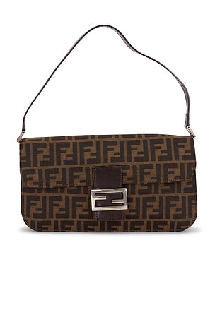 Fendi Zucca Baguette Shoulder Bag FWRD Renew