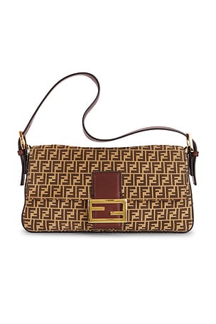 Fendi Zucchino Baguette Shoulder Bag FWRD Renew