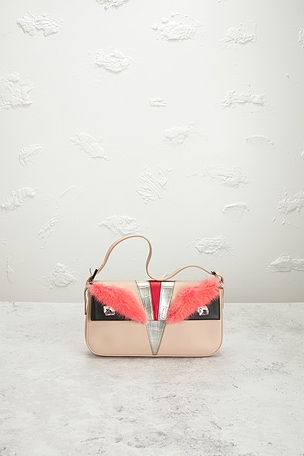 FWRD Renew Fendi Monster Baguette Shoulder Bag