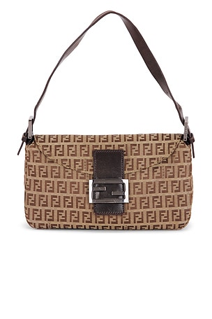Fendi Zucchino Baguette Shoulder Bag FWRD Renew