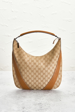 FWRD Renew Gucci Hobo Bag in Brown