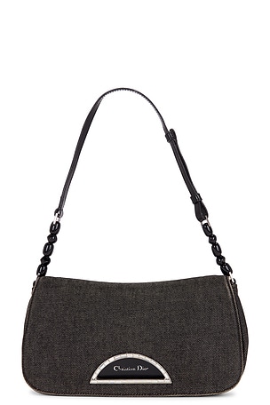 Dior Denim Maris Pearl Shoulder Bag FWRD Renew
