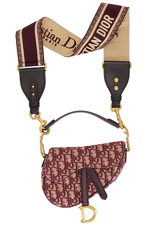 Dior Oblique Mini Saddle Bag FWRD Renew