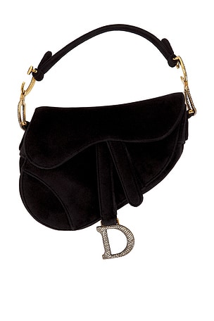 Dior Velvet Mini Saddle Bag FWRD Renew