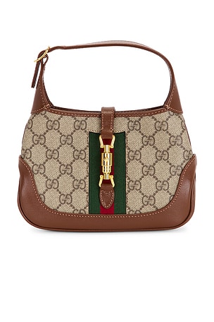 FWRD Renew Gucci Mini Jackie 1961 Hobo Bag in Beige