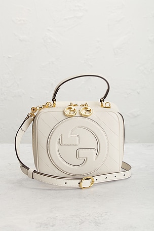 FWRD Renew Gucci Blondie NM Handbag in White