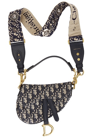 Dior Trotter Oblique Mini Saddle Bag FWRD Renew