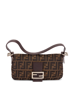 Fendi Zucca Baguette Shoulder Bag FWRD Renew