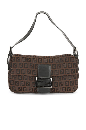 Fendi Zucchino Baguette Shoulder Bag FWRD Renew