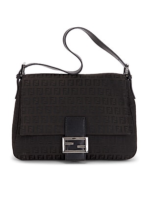 Fendi Zucchino Mama Baguette Shoulder Bag FWRD Renew