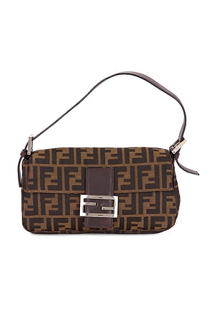 Fendi Zucca Baguette Shoulder Bag FWRD Renew