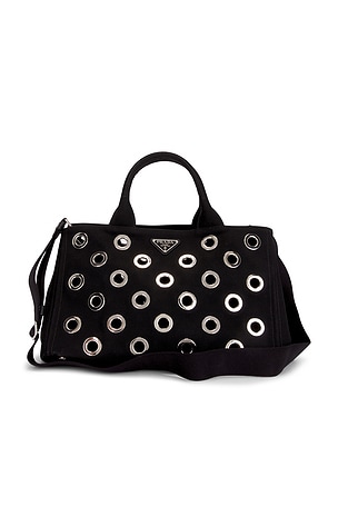 Prada Grommet Canapa Tote Bag FWRD Renew