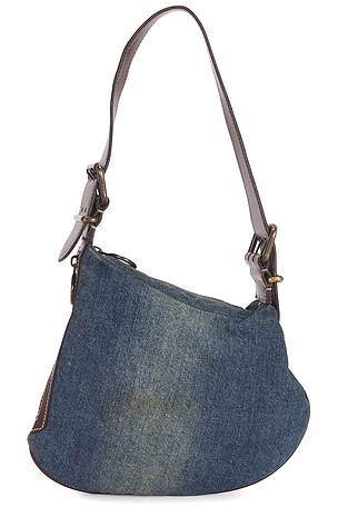 Fendi Denim Oyster Shoulder Bag FWRD Renew