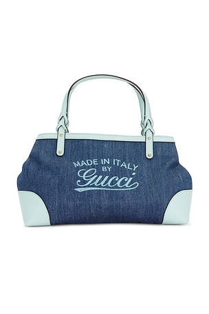 Gucci Denim Craft Tote Bag FWRD Renew