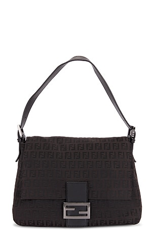 Fendi Zucchino Mama Baguette Shoulder Bag FWRD Renew