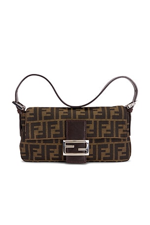 Fendi Zucca Baguette Shoulder Bag FWRD Renew