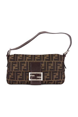 Fendi Zucca Baguette Shoulder Bag FWRD Renew