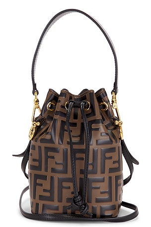 Fendi Vitello Liberty F is Fendi Mini Mon Tresor Bucket Bag FWRD Renew
