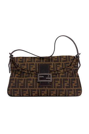 Fendi Zucca Baguette Shoulder Bag FWRD Renew