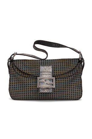 Fendi Micro Zucchino Baguette Shoulder Bag FWRD Renew
