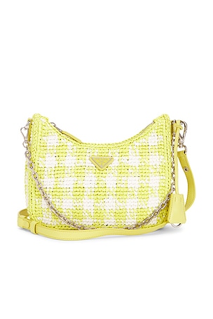 Prada Raffia Crochet Re-Edition 2005 Shoulder Bag FWRD Renew