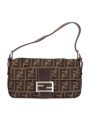 Fendi Zucca Baguette Shoulder Bag FWRD Renew