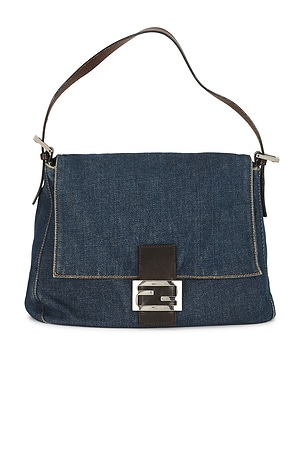 Fendi Denim Mama Baguette Shoulder Bag FWRD Renew