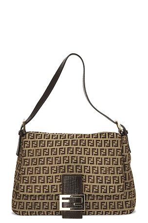 Fendi Zucchino Mama Baguette Shoulder Bag FWRD Renew